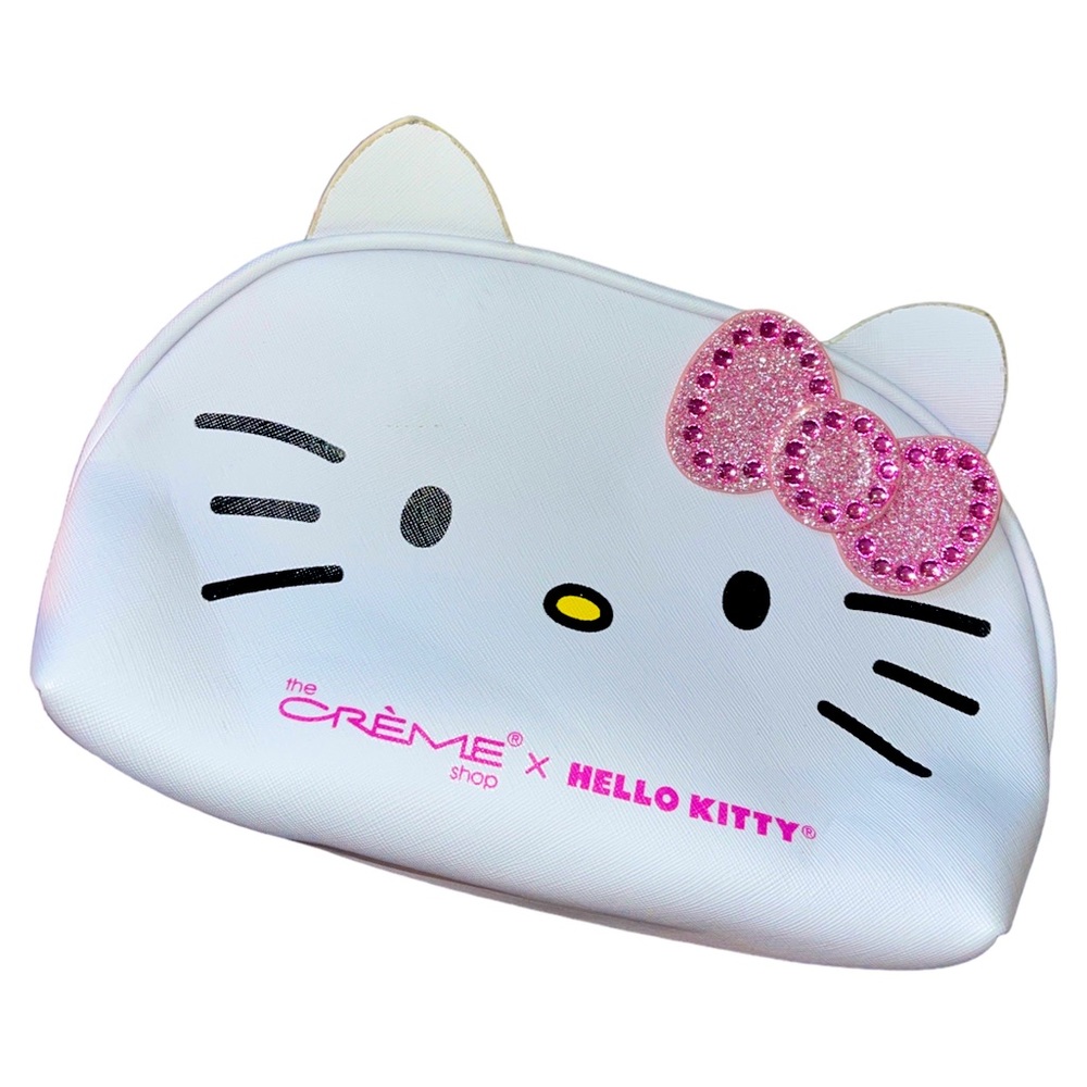 Hello Kitty × The Creme Shop Zippered Leatherette Makeup & Everything Bag